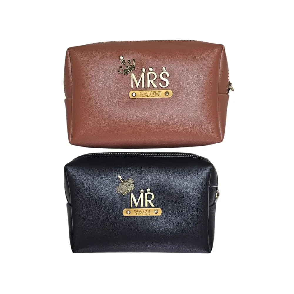 Personalised Mr and Mrs Travel Pouch